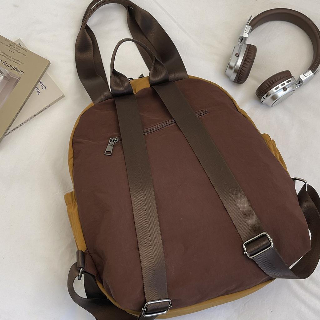 Schoolbag Simple Niche Backpack Portable Casual Large Capacity Shoulder Bag Loose Fashion Versatile Commuter Women's Backpack