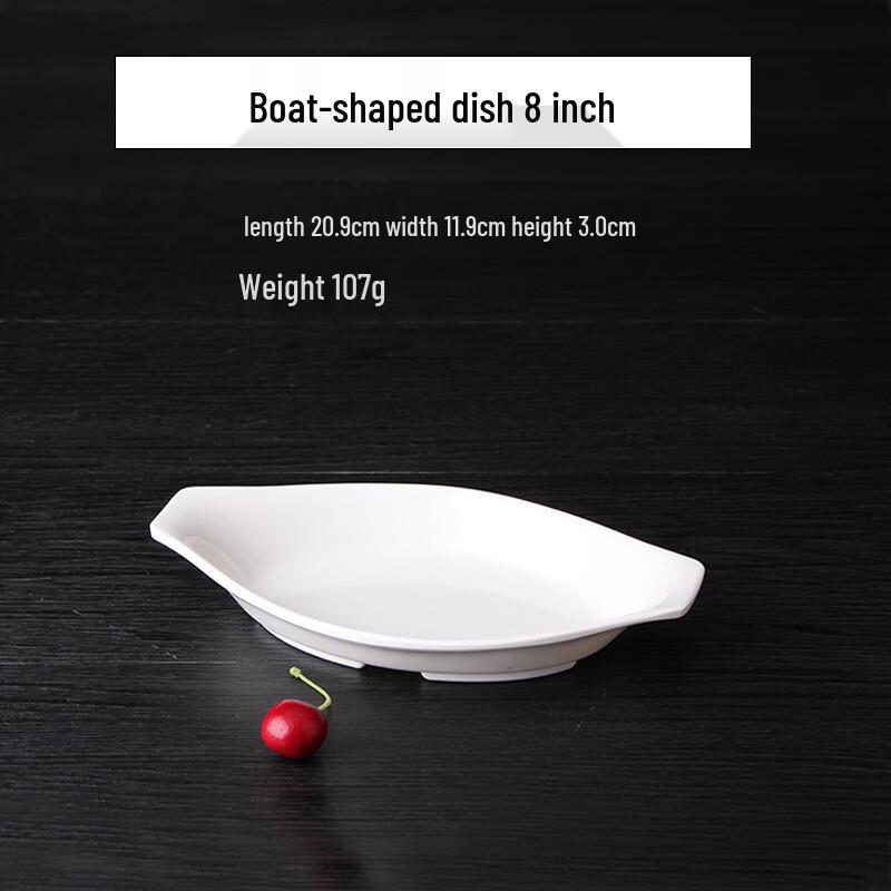White Melamine Snack & Appetizer Plates