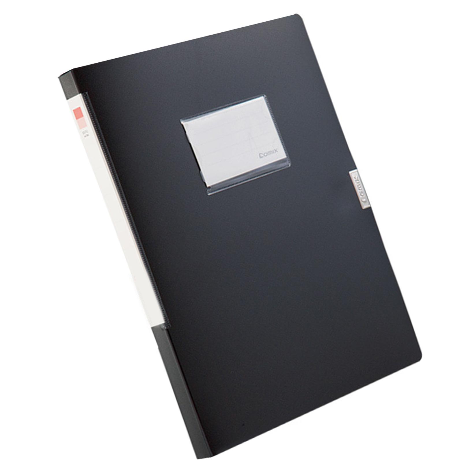 Папка-файл Пластиковый органайзер для документов Коробка для файлов Большая вместимость Коробка для хранения документов для сертификатов Важная бумага 22 чёрный 729₽