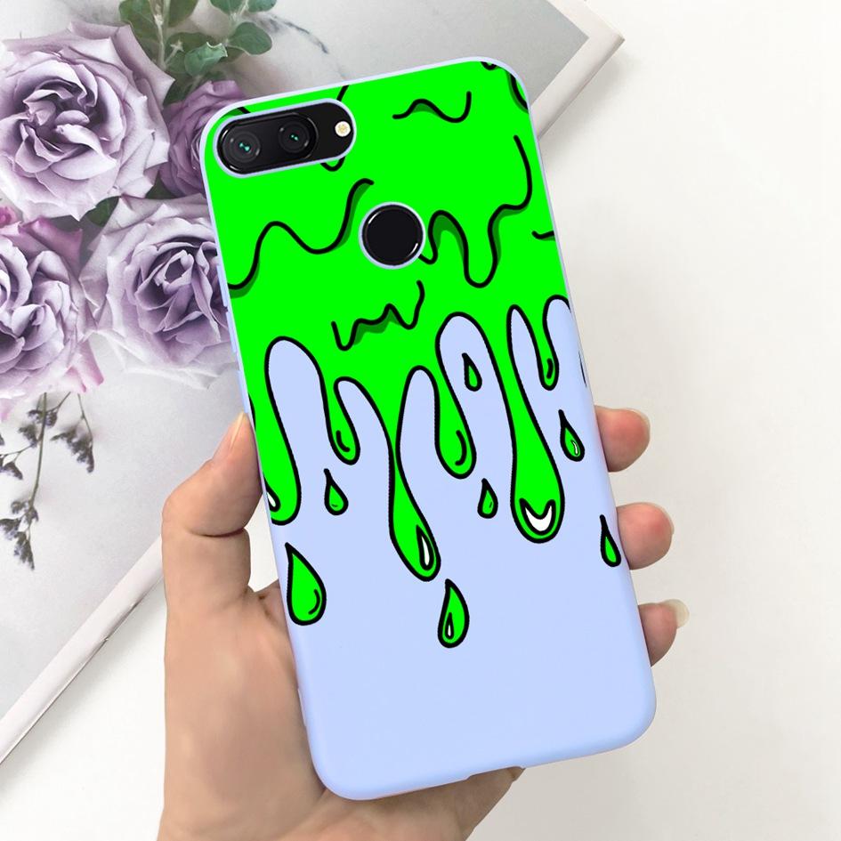 Für Xiaomi Mi 8 Lite Hülle 6,26" Mode Landschaft Mädchen Bumper Weiche Silikon Handyhülle Für Xiomi Mi 8 Lite Funda Mi8Lite Tasche