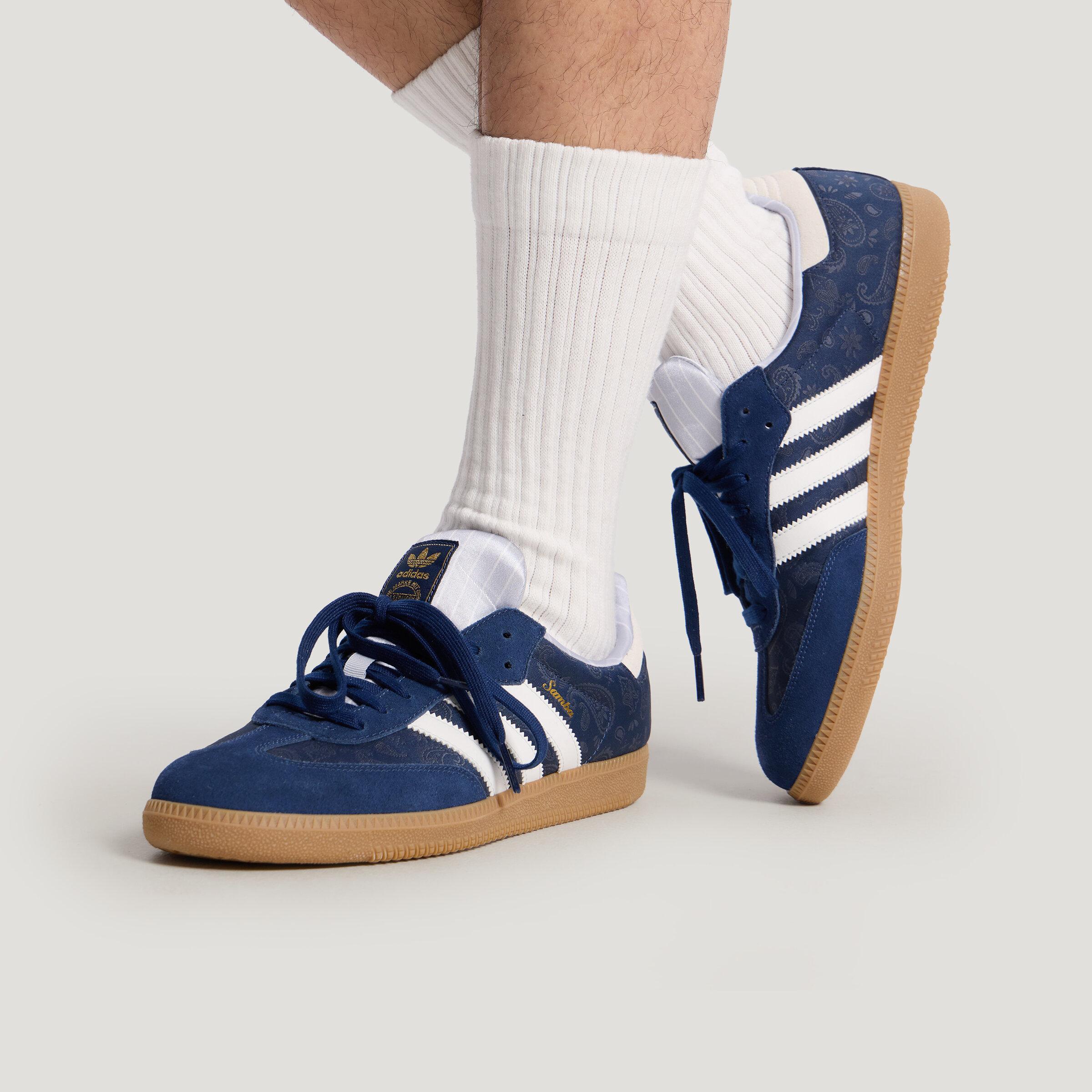 Adidas Originals SAMBA OG German Army Trainers Unisex Blue White 38.5