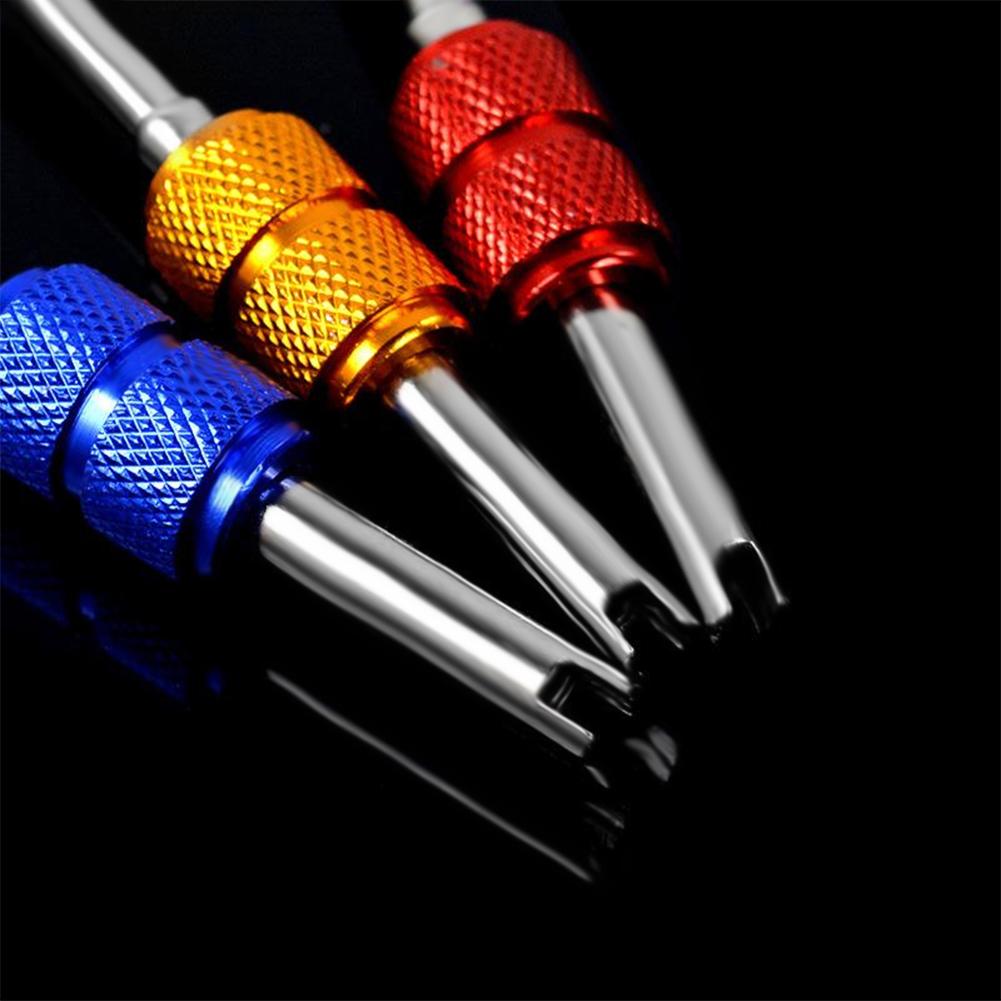 Aluminum Alloy Air Conditioning Valve Wrench Universal Car A/C Valve Core Wrench Accessories Installer Valve Core Remover Tool