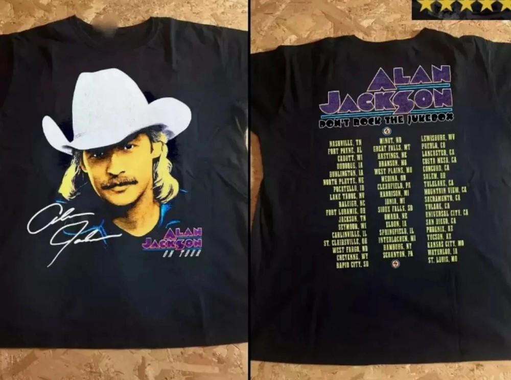 Alan Jackson On Tour Heavy Cotton Black All Size Men Women Shirt SN85 Unisex T-Shirt L