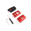 Red Aluminum Alloy Remote Key Fob Shell Case For Toyota Tacoma 2016- US