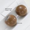 Ins Exaggerated Big Round Stud Earrings For Women French Retro Colorful Maillard Resin Earrings Fashion Party Jewelry Gifts New1