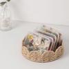 1Pc Paper Fruits Storage Basket Household Weave Vegetables High-capacity Snack Tray Paper Rope