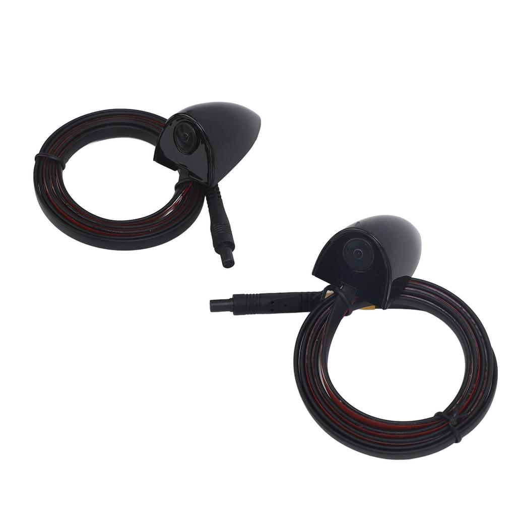 1 Pair Car Side View Camera AHD 1280 X 720 720P Wide Angle Waterproof Side View Reverse Back Up Camera for Vehicle