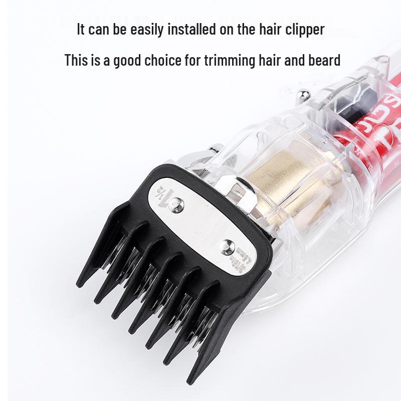 Electric Hair Clipper Accessories: 3-Piece Limit Comb & Styling Tool Set with Iron Buckle
