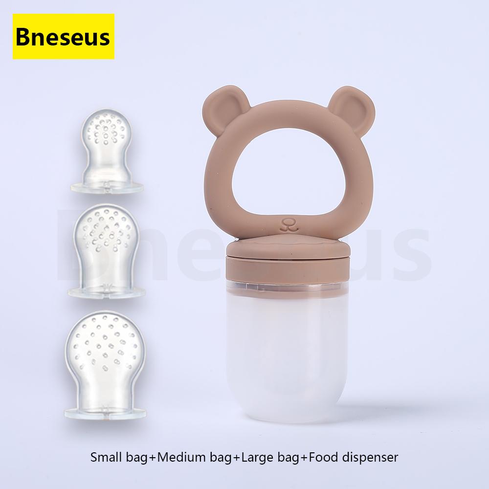 Non-Toxic Baby Food Processor Teether Pacifier Anti-Thumb-Sucking Molar Soothing Toy For Teething Discomfort & Mood Relief