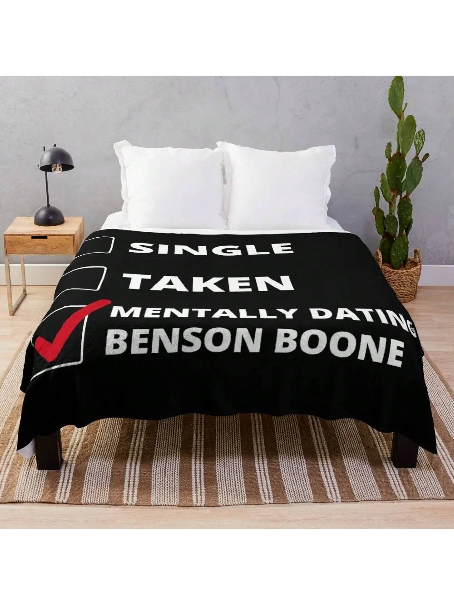 Mentally Dating Benson Boone Throw Blanket Winter Beds Decorative Blankets 75X95CM