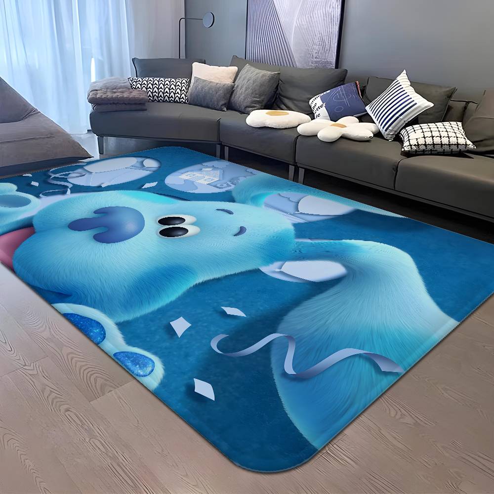 Blue Clues Room Mats Cheaper Anti-slip Modern Living Room Balcony Printed Welcome Rug