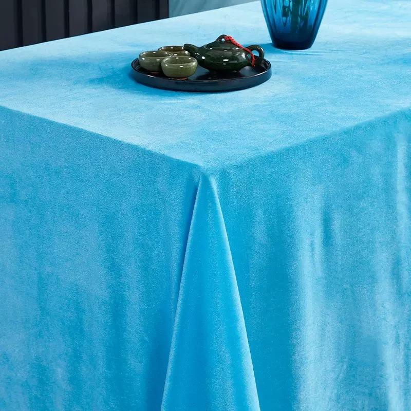 New Velvet Tablecloth with A Flowing and Stylish Design for Conference and Banquet Decoration Rectangular Universal Tablecloth