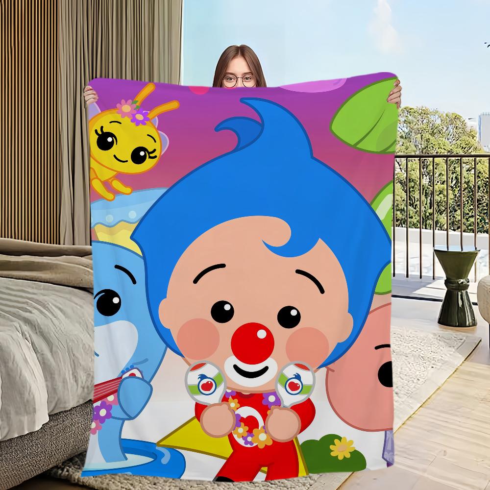 P-Plim Cute Blanket Comfortable Skin Friendly Soft Sofa Living Room Bed Bedroom Blanket Suitable for Travel and Gifts