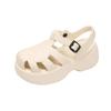 Fashion Baotou Roman Sandals Women's 2024 New Summer Platform Casual Women's Shoes Versatile Retro Hollow EVA Cool Slippers