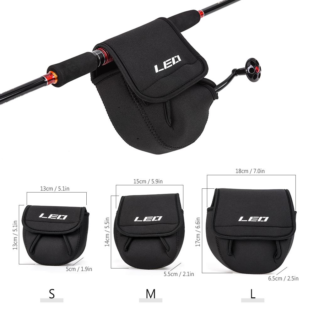 Borsa Custodia Protettiva per Mulinello da Pesca Baitcasting Trolling Spinning Custodia Protettiva Borsa Manicotto Borse da Pesca