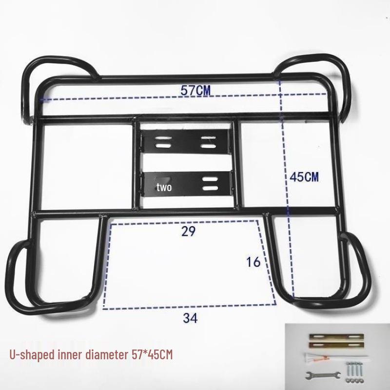 Electric Motorcycle Rear Rack for Food Delivery - Insulated Box Bracket