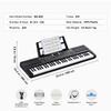 SucceBuy 61 Key Digital Keyboard Piano Electric Portable Piano 200 Tones 200 Rhythms or 600 Tones 500 Rhythms for Beginner Use