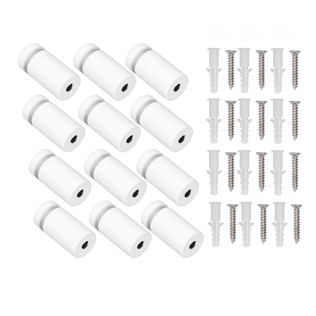 12 Set Stainless Steel Standoff Screws 16x30mm Advertising Acrylic Glass Standoff Nail for