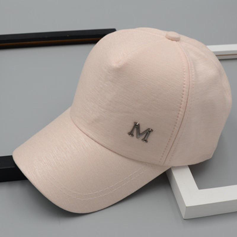 Women's M Letter Mesh Baseball Cap Breathable Trucker Hat Adjustable Summer Sun Hat