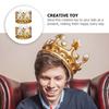 6Pcs Inflatable Crown Birthday Party Crown Photo Prop Cosplay Fancy Dress Accessory Festival Decorative Hat Multipurpose