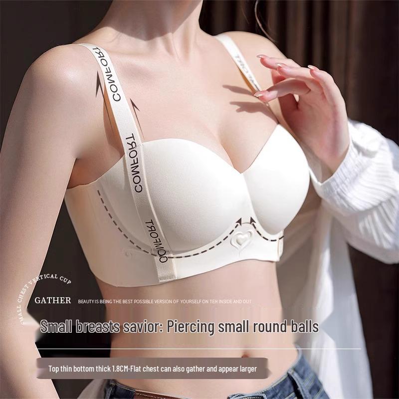 Tila Seamless Bra: Women's Small Chest, Enhanced Support, Anti-Sagging, Adjustable Shapewear, No Empty Cup.