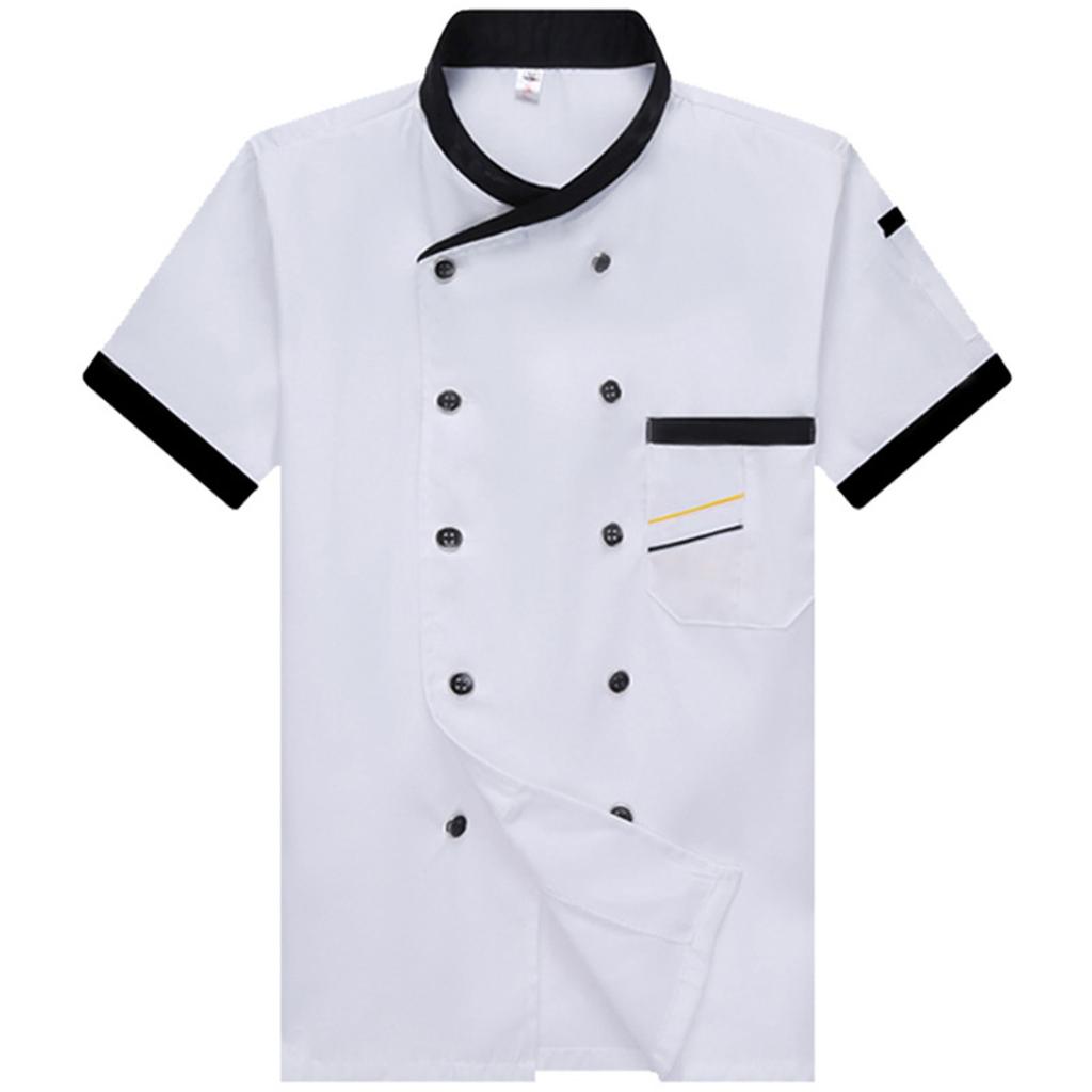 Chef Uniform Sleeved Men's Clothing Catering Work Uniform Back Kitchen Uniform Men's Top