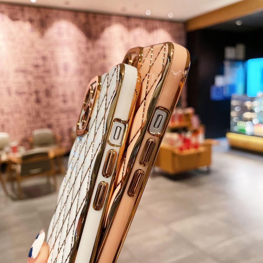 For iPhone 14 Case Scratch-resistant TPU Electroplated Smart Phone Cover