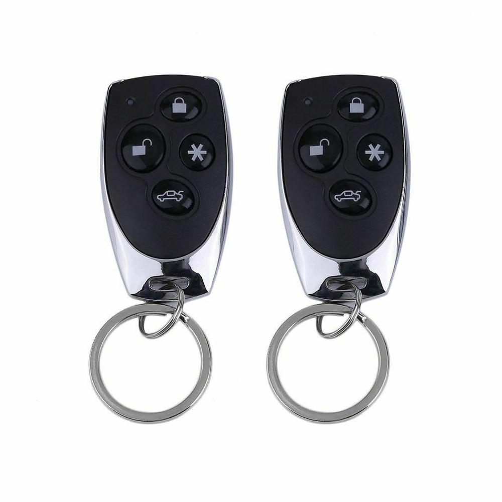Car Anti-theft Alarm 1-Way Vehicle Alarm System Protection Security System Keyless Entry Siren + 2 Remote Control Burglar Alarm