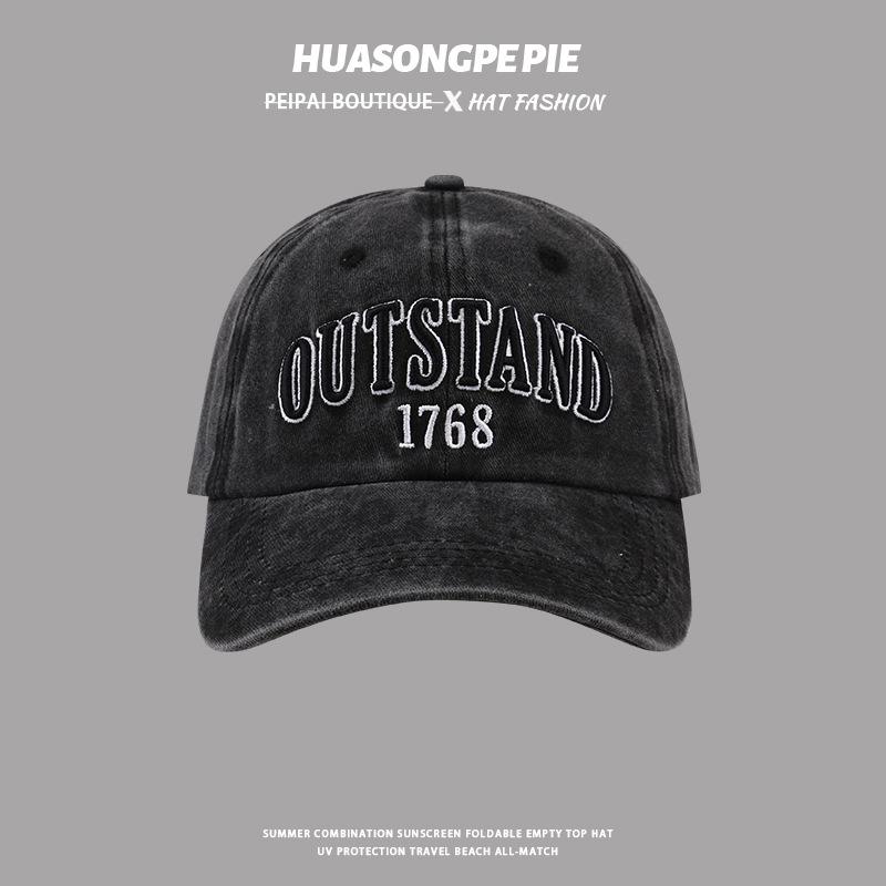 Baseball cap women s spring and summer versatile washed sunscreen cap M(56-58cm)