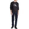 Letter Comfortable Crew Neck Long Sleeve Sweatshirt Men Sweatshirt Black 40QP899-001