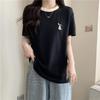 Women's Summer Embroidered Loose-Fit Trendy T-Shirt