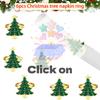 6Pcs Christmas Napkin Rings Xmas Tree Ornaments Christmas Home Kitchen Dinner Table Decoration New Year Party Supplies