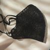 2PCS Lace Chiffon Facemask Spring Summer Embroidery Washable Dust Mask Women Fashion Adjustable Sunscreen Mask Face Accessories