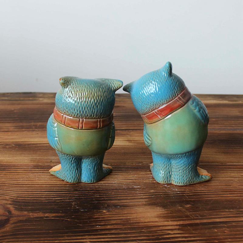 Decorazioni Artigianali Gufo in Ceramica 1003