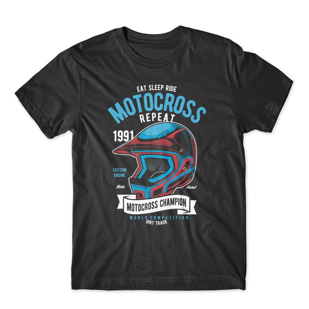 

Motocross Champion Helmet T-Shirt 100% Cotton Premium Tee NEW XL