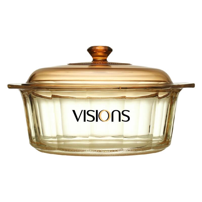

VISIONS Corning 4.1L Transparent Glass Cooking Pot