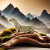 Alloy Fox Figurine Vintage Golden Finish Handcrafted Detailed Carving Mini Decor Statue for Bedroom Desktop Home Decoration