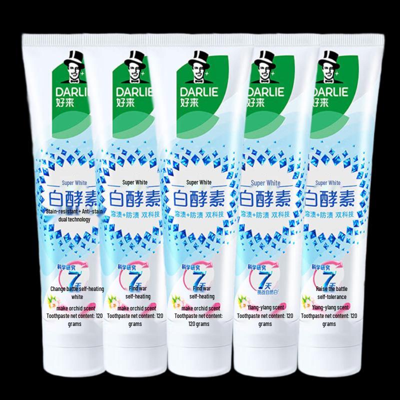 

Darlie White Enzyme Ylang Ylang Floral Toothpaste 5-Pack