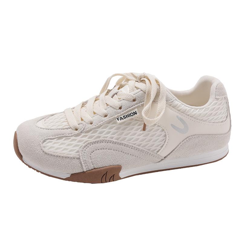 White Retro Versatile Flat-soled Agande Training Shoes Women's Summer 2025 New Models with Skirts Soft-soled Casual Board Shoes