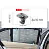 For BMW 3 X5 X3 X6 F35 E90 E70 F25 E71 Rear Shade Curtain Handle Hook Handle Buckle Sun Blind Hook Fixing Clip 51357183938