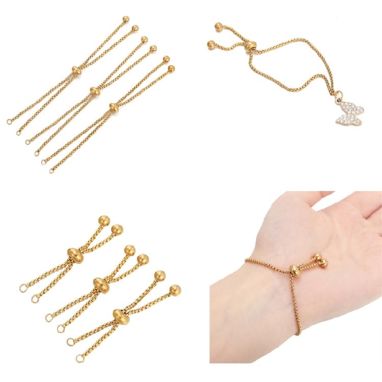 3PCS Extendable Chain Interchangeable Chain Suitable for Bracelets and Necklaces