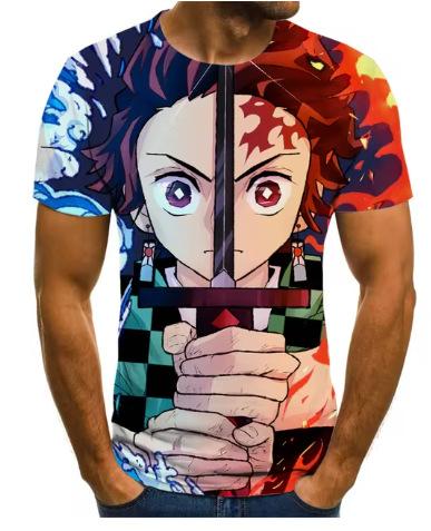 Ghost Annihilation Blade 3D Printed T-Shirt Men's and Women's Summer Fashion Casual Short Sleeve Neutral Harajuku Street Trend Super
