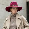 Ethnic Style Jazz Hat Solid Color Vintage Cowgirl Hat Fashion Western Cowboy Hat  for Men And Women