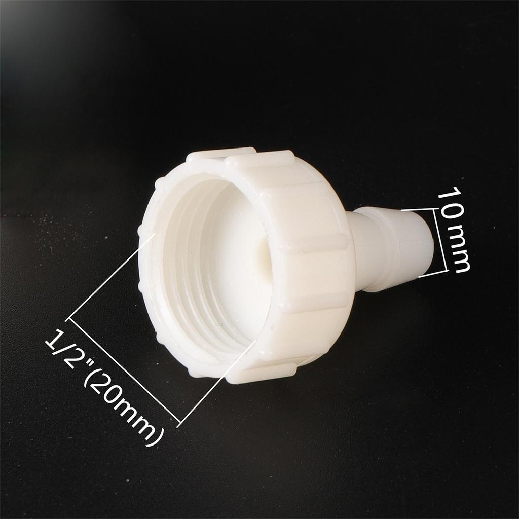 1/2" Female Thread To 4/6/8/10/12/14/16/20mm Barbed Straight Connectors 1/2" Male Thread Water Tank Joints Water Supply Adapters