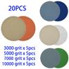 Anti-static Sandpaper Sanding Discs Flexibility Wear resisting 20pcs Hook&Loop