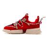 Li Ning Atmos X Pangu Titan 20SP-S Amortecedor Antiderrapante Tênis Casual de Cano Baixo Feminino Vermelho AGLQ238-1