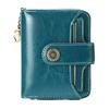 Women’s Short Wallet PU Leather Zipper Coin Purse Small Bifold Wallet Card Holder ID Window Multi Slot Compact Clutch Wallet for Ladies Girls