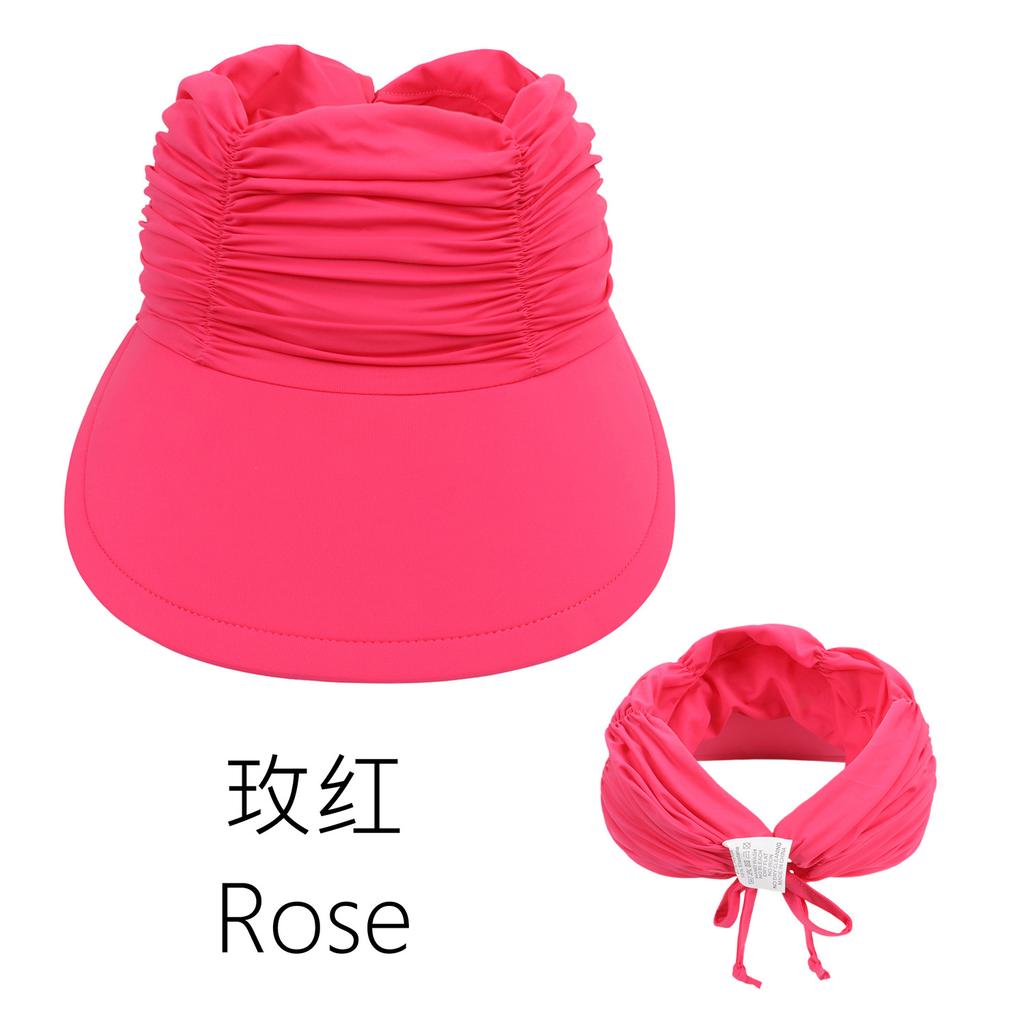 Children'S Sports Empty Top Hat Outdoor Ponytail Beach Visor Big Brim Girls Quick-Drying Hat 3-12 Years Old