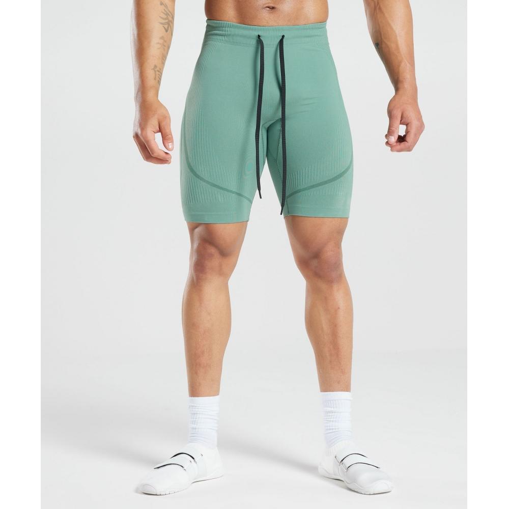 

GYMSHARK 315 Seamless Shorts Ink Teal Jewel Green A1A8Y TBHS