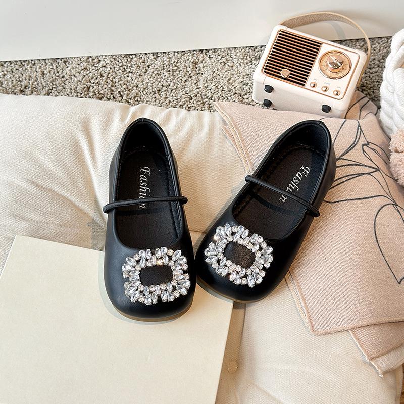 

Женские балетки 2025 года во французском стиле с квадратным носком и стразами — без застежек, мягкая подошва. Идеально подходит для весны и лета. 25 (inner length 15.5cm) чёрный